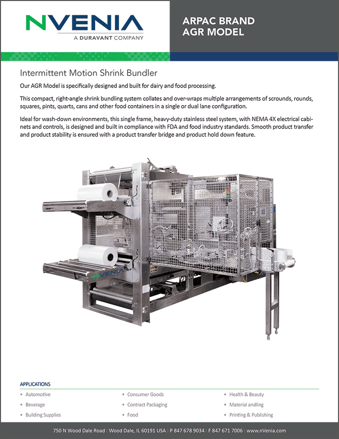 nVenia Arpac Brand AGR Spec Sheet Cover